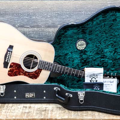 Guild D-50 Standard Natural Guild USA Series Dreadnought Acoustic Guitar w/Case image 11