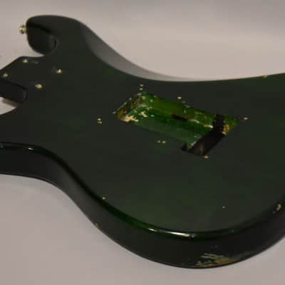 Unbranded S-Style Guitar Body HSH Floyd Rose Translucent Green image 8