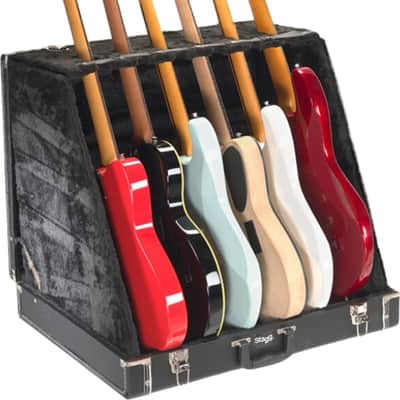 Stagg GDC-6 Universal 6-Guitar Case Stand, Black image 3