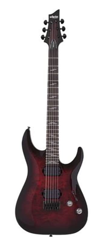 Schecter Omen Elite-6 Electric Guitar Black Cherry Burst image 1