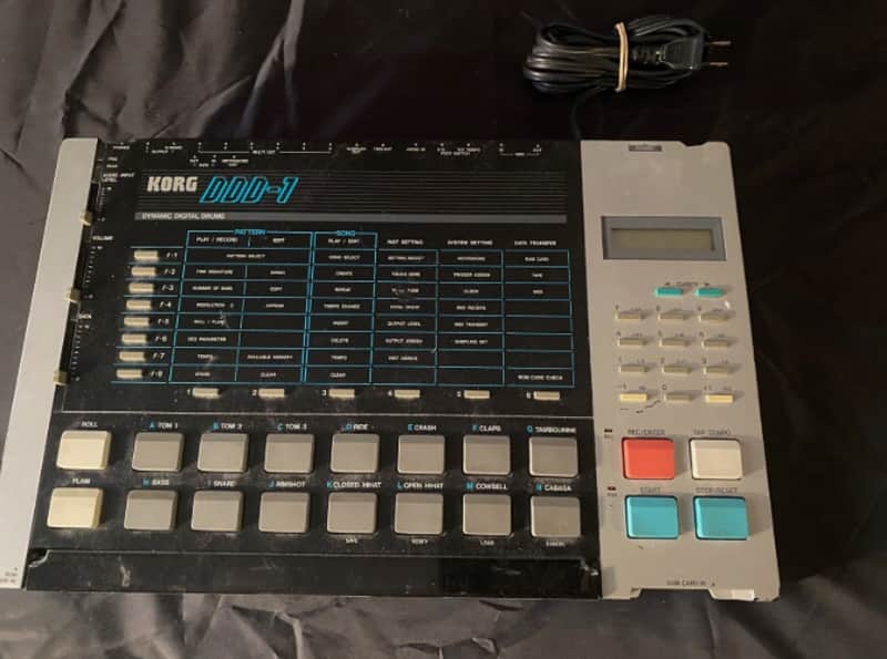 Korg DDD-1 Dynamic Digital Drums 1986 - 1987 - Black image 1