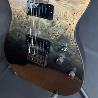 Schecter PT Standard Electric Guitar Black Fade Burst Burl Finish image 7
