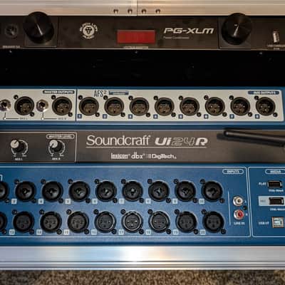 Soundcraft Ui24R Digital Mixer With Rack Case and Black Lion Power Conditioner image 1