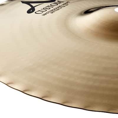 Zildjian 14" A Custom Mastersound Hi-Hat Cymbals (Pair) - Brilliant image 4