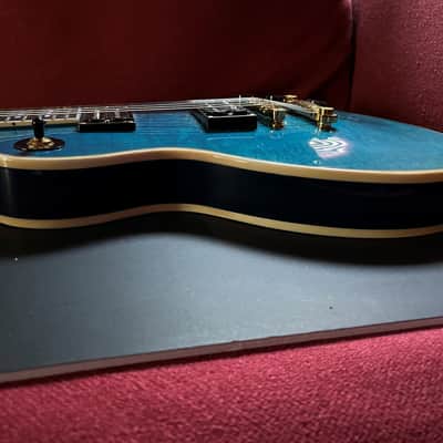 Firefly Firefly FFLP Custom Elite Les Paul Style Ocean Blue Quilted Maple Top 2024 - Standard image 15