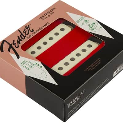 FENDER - Pure Vintage 65 Jaguar Pickup Set  Vintage White  (2) - 0992238000 image 1