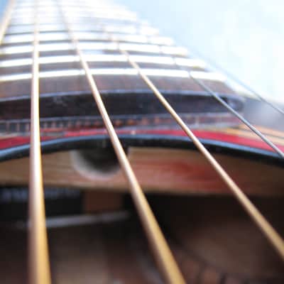 Takamine "Cooder" Guitar ,with Electronics 1980s Red "Sunburst" image 8