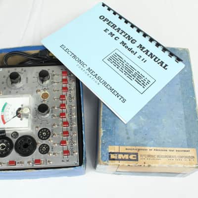 EMC Tube Tester Model 211 With Box And Manuals image 10
