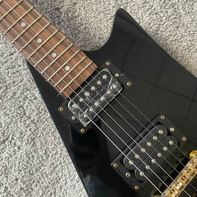 Custom Black Electric Guitar, Mahogany Body, Maple Neck, Rosewood Fingerboard image 6