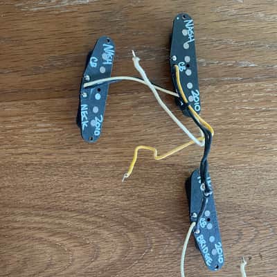 Lollar Nash Dirty Blonde Flat Pole Strat Single Coil Set - No Covers - Stratocaster Nash S-57 image 4