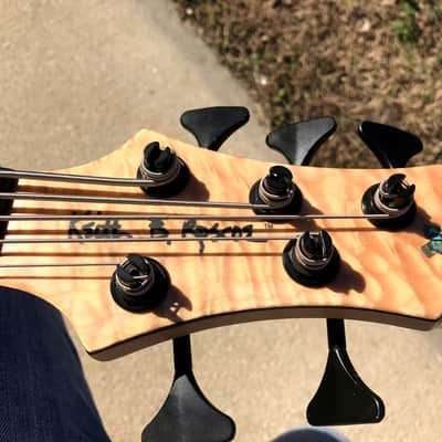 Roscoe Century 3005 J 34" scale Jazz Bass Guitar + custom upgrades extras Purpleheart Maple Ash image 25