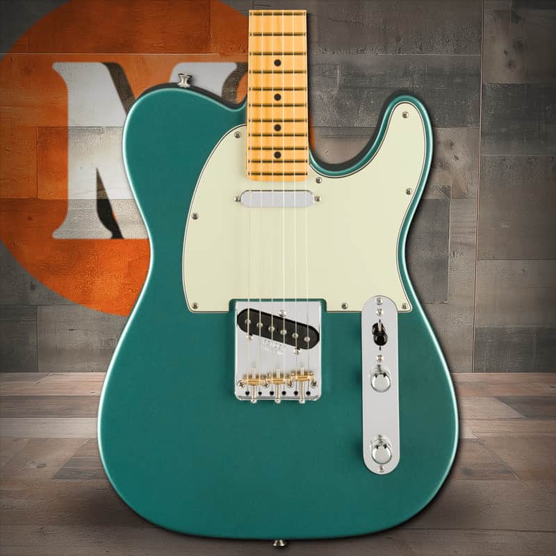 Fender American Professional Classic Telecaster Maple Fingerboard - Faded Sherwood Green Metallic image 1