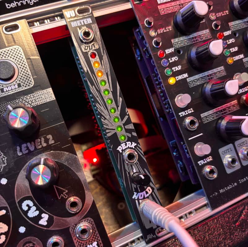 Avalon Harmonics VU | VU Meter & Envelope Follower | 3HP Eurorack DIY - Unique Panel image 1