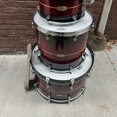 Pearl Reference One 3-pc. Shell Pack (Cymbals and Hardware Not Included), Natural Banded Redburst (RF1C903XPS/C836) image 1