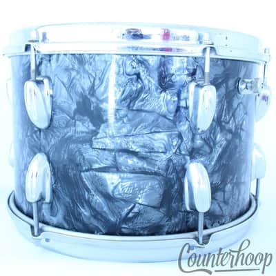 *Slingerland 12x8"Rack Tom Drum BDP Vintage 60s 3Ply African Mahogany COB Brass* image 1