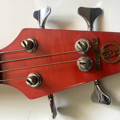 Alembic Essence 4-String 1991 Flame Maple / Trans Red image 8