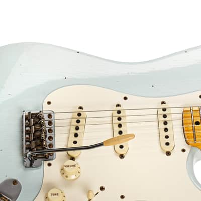 Fender Custom Shop Limited Edition 57 Stratocaster Journeyman Relic Sonic Blue (Pre-Owned, 2021, EC) #CZ554028 image 4