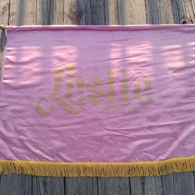 Vintage Late 1970's Leslie Speakers Music Store Dealer Banner! Extremely Rare, Original Display Sign! Hammond B3! image 1