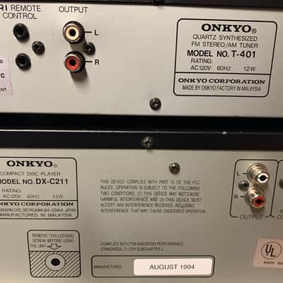 Onkyo R1 Stereo Component  System - Receiver, CD Player, Cassette Deck, Tuner  r image 15