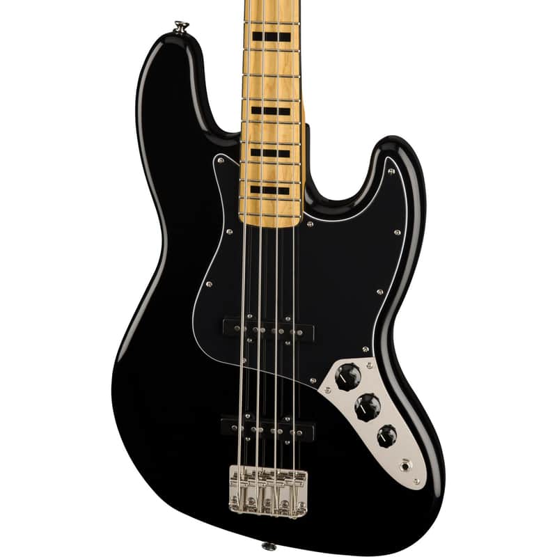 Squier Classic Vibe '70s Jazz Bass Guitar - Maple Fingerboard, Black image 1