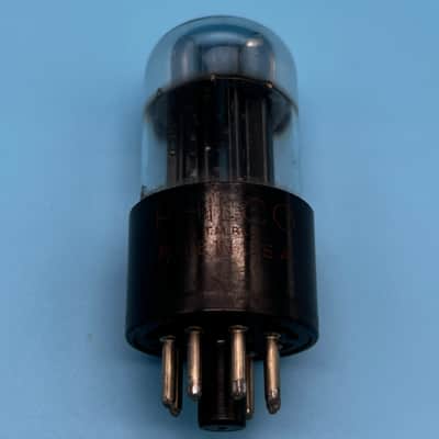 1950s Sylvania 6SN7GTB Vintage Chrome Top Black Plate Philco Preamp Tube! T304 image 1