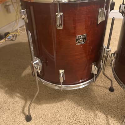 Tama SuperStar Drum Kit 22/13/16/16 Mahogany Finish image 6