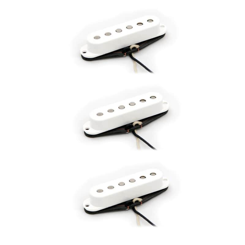 Porter Pickups - 1960’s Strat Stratocaster Pickup Set for Electric Guitar - White image 1