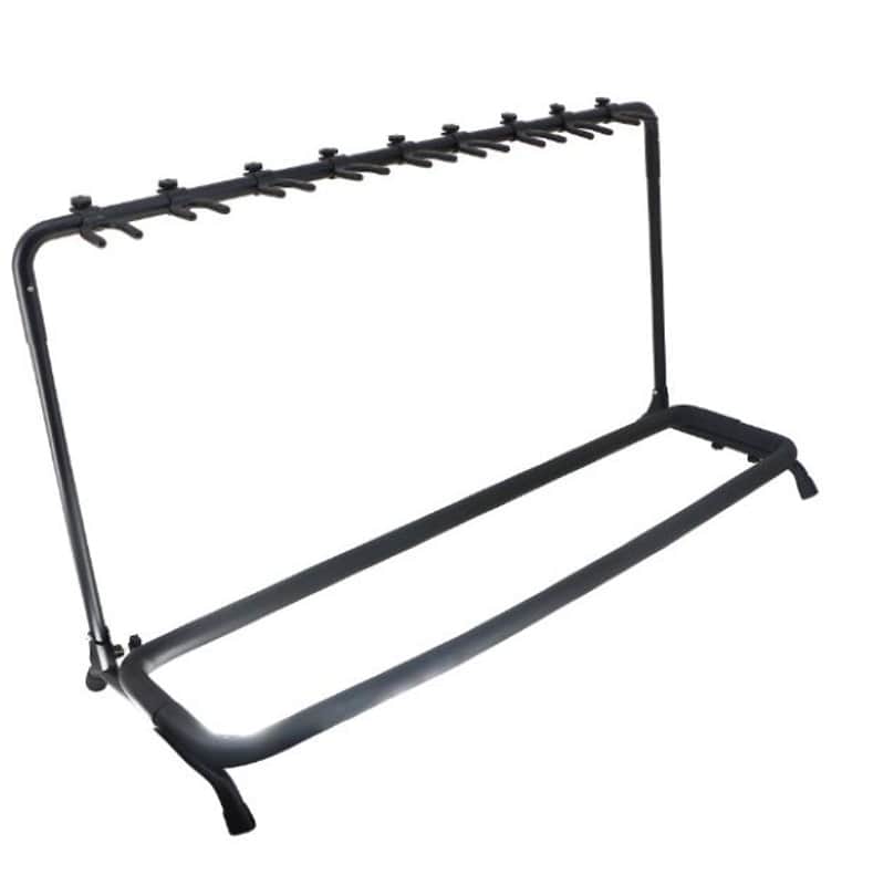 9-space Collapsible Multiple Guitar Stand Rack  - Black by Budreau Guitars image 1