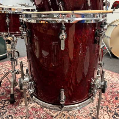 10"-12"-14"-20"-14" Designer Series Maple Light Drum Set - Cherry Birdseye Maple image 10