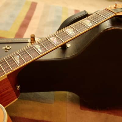 Tacoma Jumbo JK-50CE4 with Original Hard Case refinished KOA Back and Sides. image 4