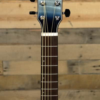 Ibanez AEWC400 Acoustic/Electric Guitar Indigo Blue Burst High Gloss image 6