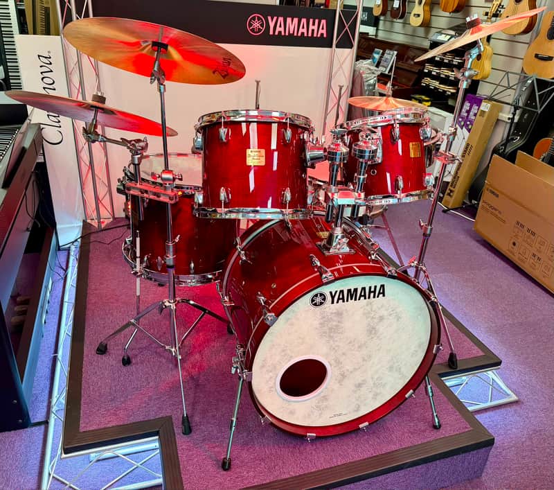 Yamaha Yamaha Birch Custom Absolute Drum Kit Wine Red - Wine Red imagen 1