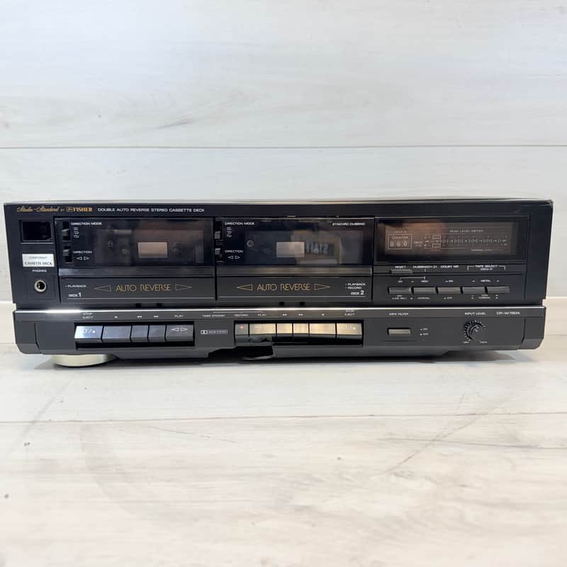 Fisher CR-W780A Dual Cassette Deck – Auto Reverse Stereo Tape Player/Recorder 1990's image 1