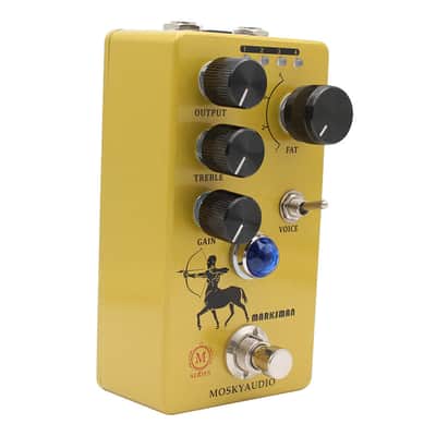Mosky MARKSMAN Boost Overdrive Guitar Effect Pedal Output Treble Gain Control image 4