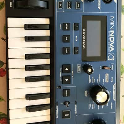 Novation MiniNova 37-Key 18-Voice Synthesizer 2012 - Present - Blue image 5