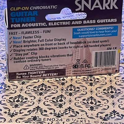 Snark SN-1X Clip On Chromatic Tuner 2024 - On sale! image 2