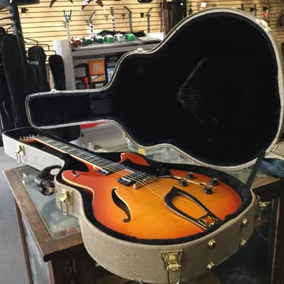 Hagstrom Viking Deluxe ii semi hollow thinline es dot image 12