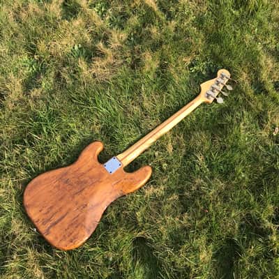 RARE 1976 Fernandes Burny FRETLESS Precision Bass + Original HARDCASE // Maple Fretboard + White Bin image 16