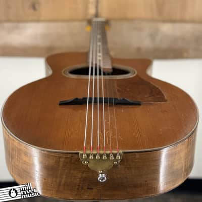 Vintage Maccaferri Selmer Style D-Hole Busato Jazz Guitar 1940s–1950s w/ Case image 7