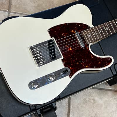 2011 Fender American Deluxe Telecaster Olympic Pearl image 4