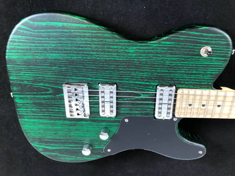 Harley Benton TE-90FLT GREEN BLAST Tele w/ Reverse Headstock