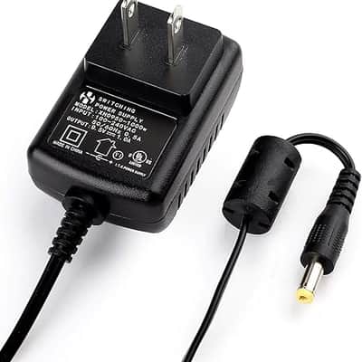 9.5V AC DC Adapter for Casio Piano Keyboard SA76 SA77 SA46, Replacement for Casio ADE95100LU, 100-240V AC to 9.5V DC Converter, UL Listed, 9.8 Ft Cord, by Lot Fancy