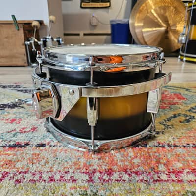 Ludwig Club Date USA 18-14-10" Maple/Poplar 7-ply Shells - Black/Gold Duco image 22