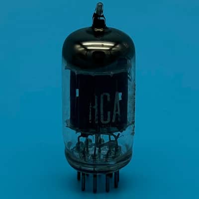 1950s RCA 12AU7 ECC82 Vintage Long Black Plate D Getter Preamp Tube! T306 image 5