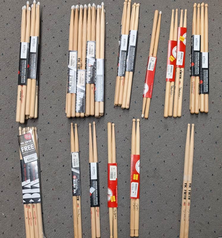 Over 35 Pairs of Vic Firth Drumsticks Various Models New in Sleeves image 1