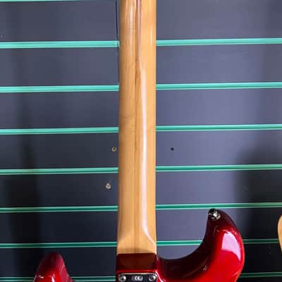 Fender American Deluxe Fat Stratocaster HSS Crimson Red Transparent 2001 image 9