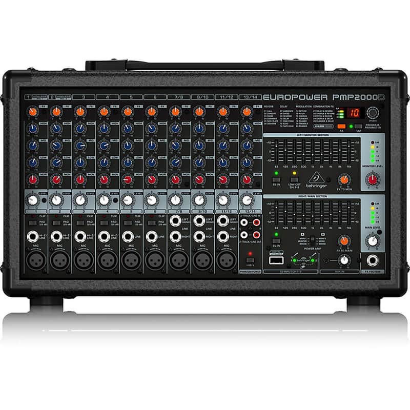 Behringer PMP2000D 2000-Watt 14-Channel Powered Mixer image 1