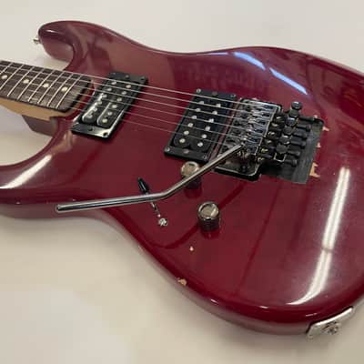 Fender/Warmoth partscaster stratocaster 1997 - transparent red image 2