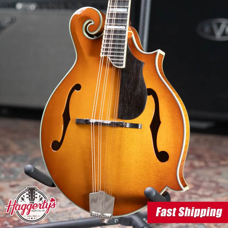Eastman MD615-GB F-Style Acoustic/Electric Mandolin - Goldburst with Hardshell Case image 1