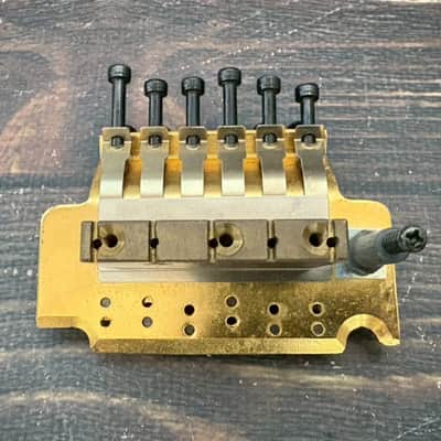 GOTOH B.C. Rich Logo GE1988T Floyd Rose Tremolo Bridge Gold w/Lock Nut Arm Japan image 9
